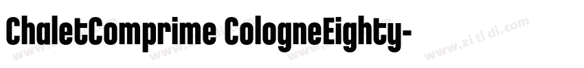 ChaletComprime CologneEighty字体转换